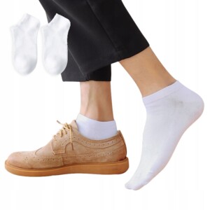 Skarpety stopki bawełna 100% wygodne unisex bawełniane 38-44 białe
