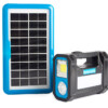 Ładowarka solarna powerbank panel solar kempingowy zestaw żarówki xl - miniatura 2