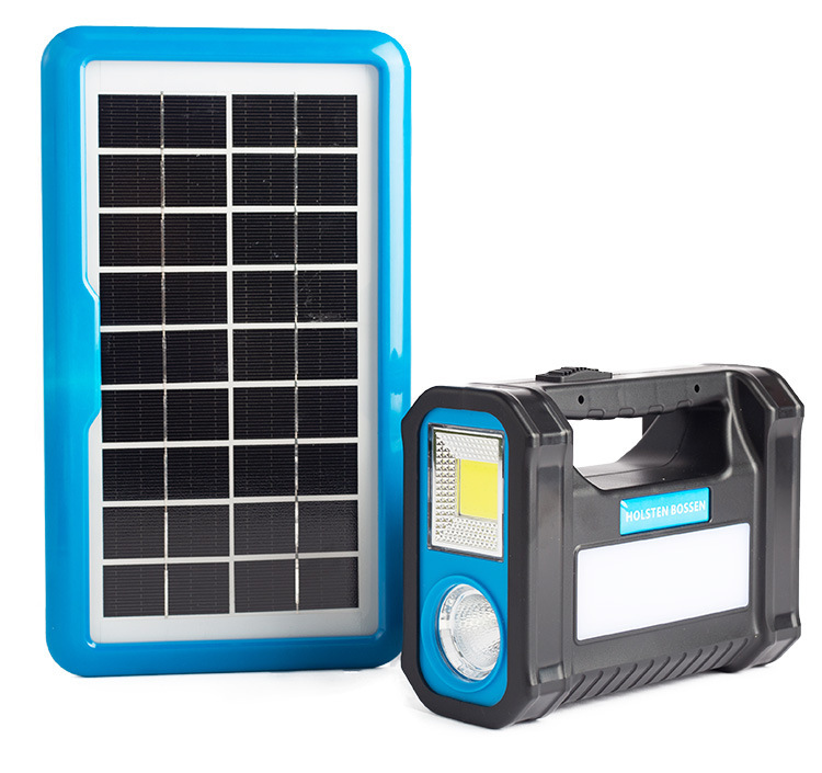 Ładowarka solarna powerbank panel solar kempingowy zestaw żarówki xl - obrazek 2