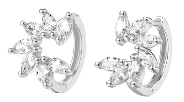 Kolczyki miedziane modne klasyczne k15 srebrne