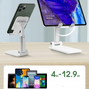 Stojak podstawka uchwyt na tablet telefon na biurko składana 4-13" miętowy - miniatura 6