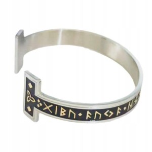 Bransoleta wikingów nordycka runa złota 444