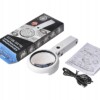 Lupa szkło powiększające 8x led stojak zasilanie usb/baterie 11x lampka - miniatura 3