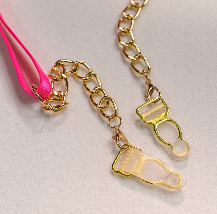 Piękny komplet bielizny damskiej stanik stringi pasy podwiązki pomarańcz l - zdjęcie 10