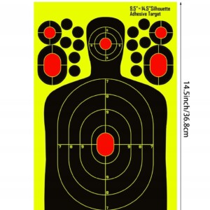 Tarcze strzeleckie rozpryskowe samoprzylepne splatter zaklejki 37x24cm 10x - miniatura 5
