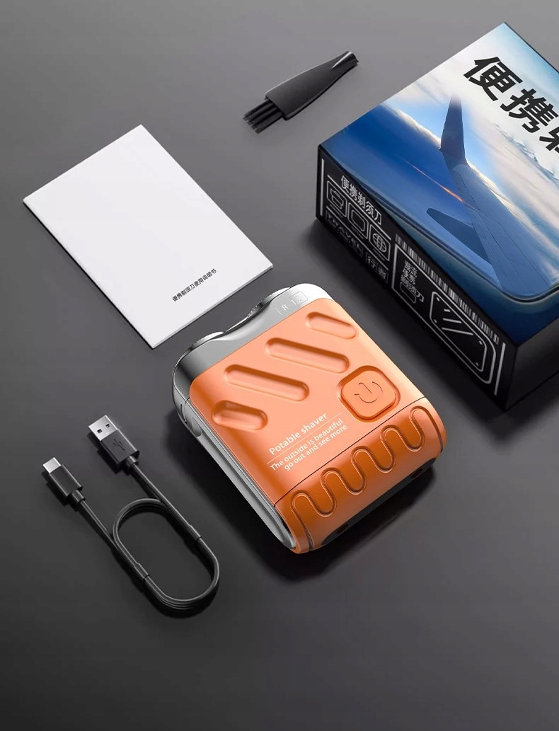 Maszynka do golenia golarka elektryczna turystyczna usb mocna wodoszczelna - zdjęcie 5