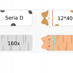 Niimbot etykiety naklejki seria d 12*40mm kotki1