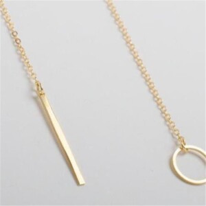 Naszyjnik choker celebrytka długi boho złoty 23 - miniatura 3