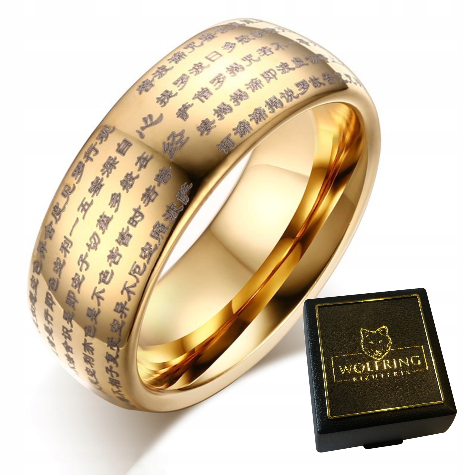 Obrączka pierścień z wolframu wolfring eu19 us09