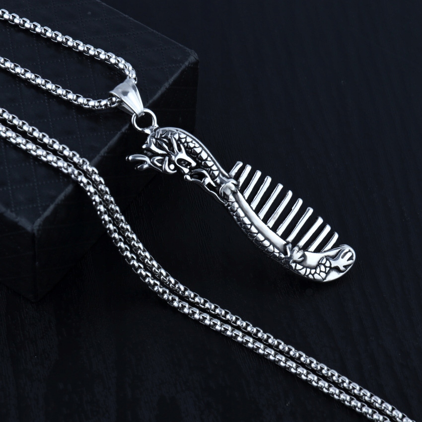 Naszyjnik srebrny łańcuszek smok drapieżnik 346 - obrazek 6