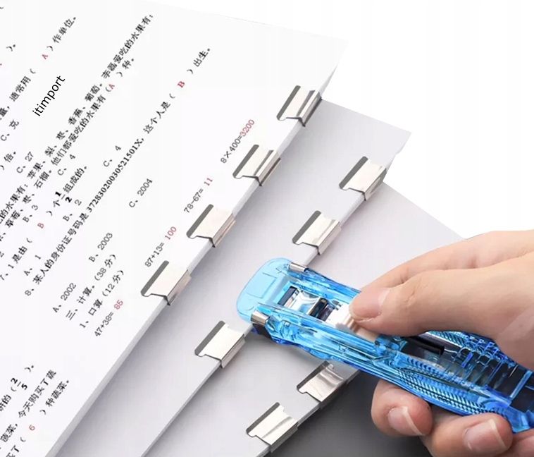 Klipsy do dokumentów urządzenie + 50 klipsów biuro - obrazek 2