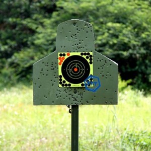 Tarcze strzeleckie rozpryskowe samoprzylepne splatter zaklejki 20.3cm 50szt - miniatura 8