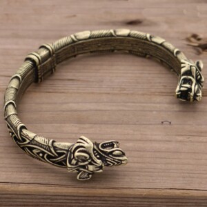 Bransoleta wikingów wilki nordycka amulet 129 - miniatura 2