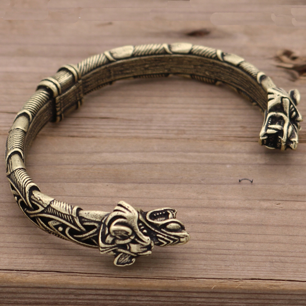 Bransoleta wikingów wilki nordycka amulet 129 - obrazek 2