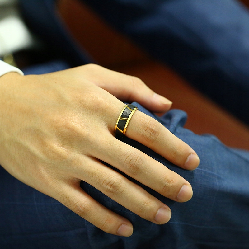 Obrączka pierścień z wolframu wolfring eu19 us09 - obrazek 7