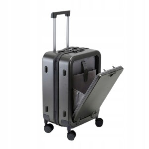 Walizka podróżna na kółkach kabinowa czarna laptop abs zamek na kod 38l