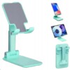 Stojak podstawka uchwyt na tablet telefon na biurko składana 4-13" miętowy - miniatura 1