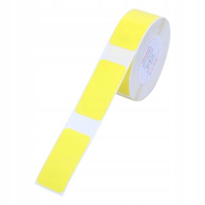 Niimbot etykiety naklejki okrągłe żółte 14x28mm podwójne 205x do serii d - miniatura 2