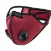 Komplet maska czerwona sportowa + 3x filtr pm 2.5 - miniatura 1