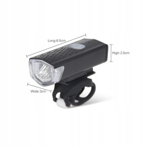 Lampka led rowerowa zestaw przód tył przednia usb - miniatura 4