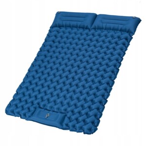Materac kempingowy mata namiot łożko pompka turystyczny dwuosobowy zwijany - miniatura 3