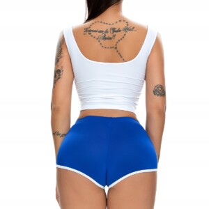 Szorty damskie sportowe wygodne spodenki granat s - miniatura 7