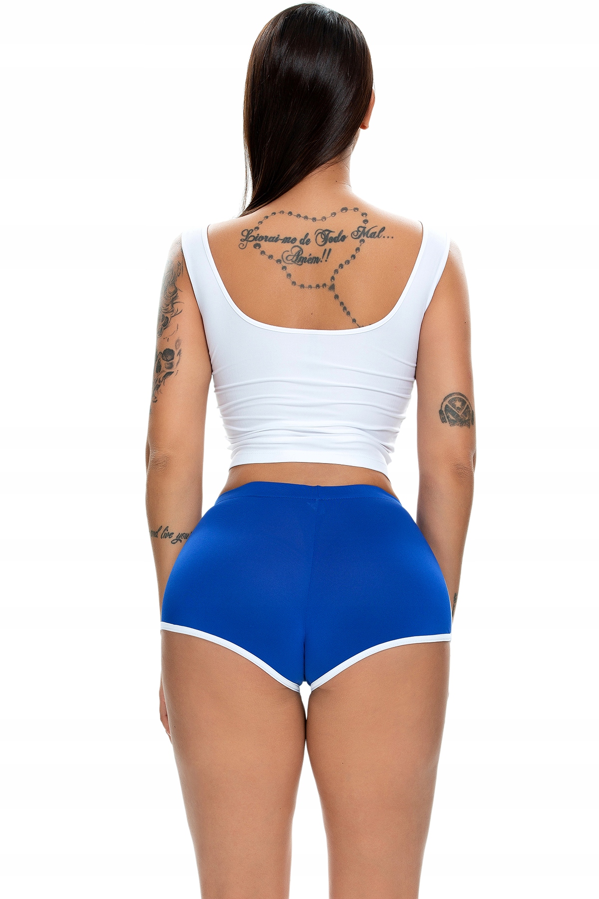 Szorty damskie sportowe wygodne spodenki granat xl - obrazek 7