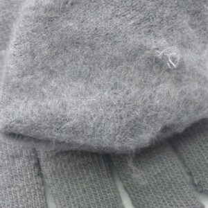 Rękawiczki akrylowe ciepłe dotyk 20cm brązowe r01 - miniatura 5