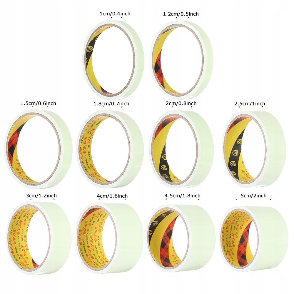 Taśma do wędki świecąca w ciemności mocna wskaźnik brań 1m na nocne połowy - obrazek 6