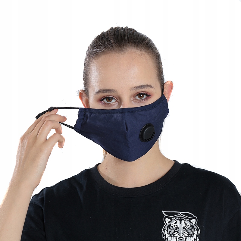 Komplet maska wielorazowa + 6x filtr pm 2.5 węgiel