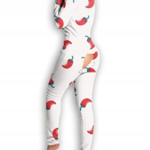 Piżama damska prezent na walentynki dla dziewczyny rozpinana papryczki xl - miniatura 7