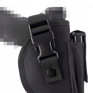 Kabura na pistolet asg uniwersalna z ładownicą na magazynek iwb owb czarna - miniatura 2