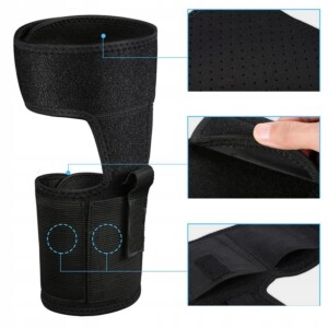 Kabura na kostkę nogę pistolet broni ukrytego noszenia mocny rzep dyskretna - miniatura 10