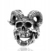 Pierścień sygnet obrączka czaszka baran biker 248 - miniatura 1