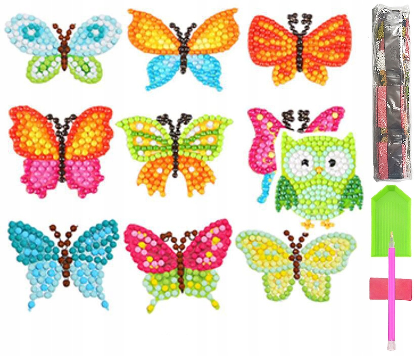 Haft diamentowy 5d zestaw dzieci najklejki puzzle