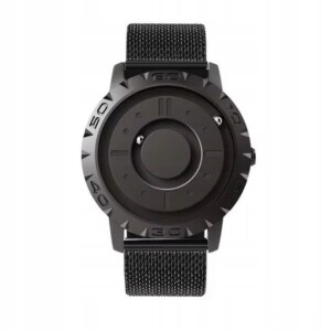 Zegarek magnetyczny kwarcowy bez wskazówek czarny męski damski - miniatura 4