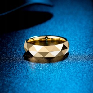 Obrączka pierścionek wolfram biżuteria wolfring złota eu25 us11 - miniatura 6