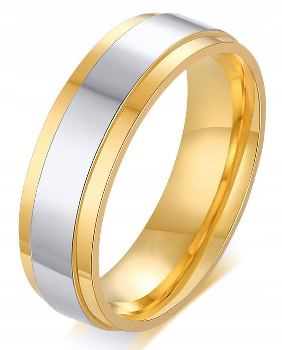 Obrączka ślubna pierścionek stalowy 5mm 316l r.25