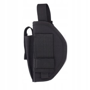 Kabura na pistolet asg uniwersalna z ładownicą na magazynek iwb owb czarna - miniatura 4