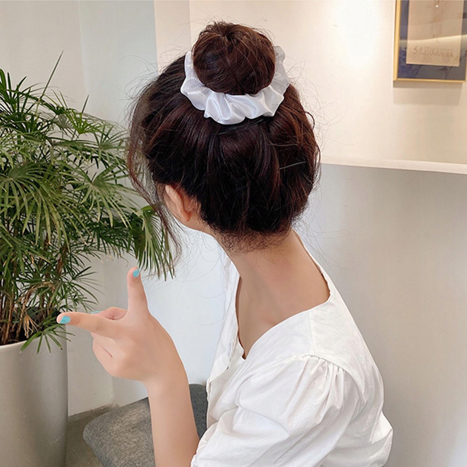 Frotka opaska do włosów gumka led świecąca na imprezę glow piękna niebieska - obrazek 6