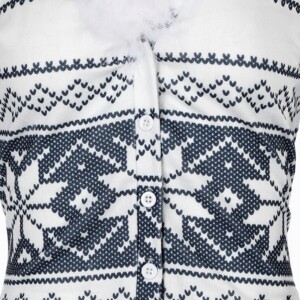 Piżama damska prezent na walentynki dla dziewczyny pluszowa zimowe wzory s - miniatura 3