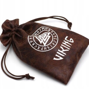 Torba prezentowa na biżuterię woreczek viking wikingów eko-skóra 10x15cm