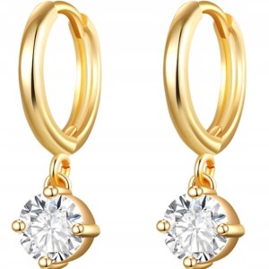 Kolczyki miedziane modne klasyczne k05 złote