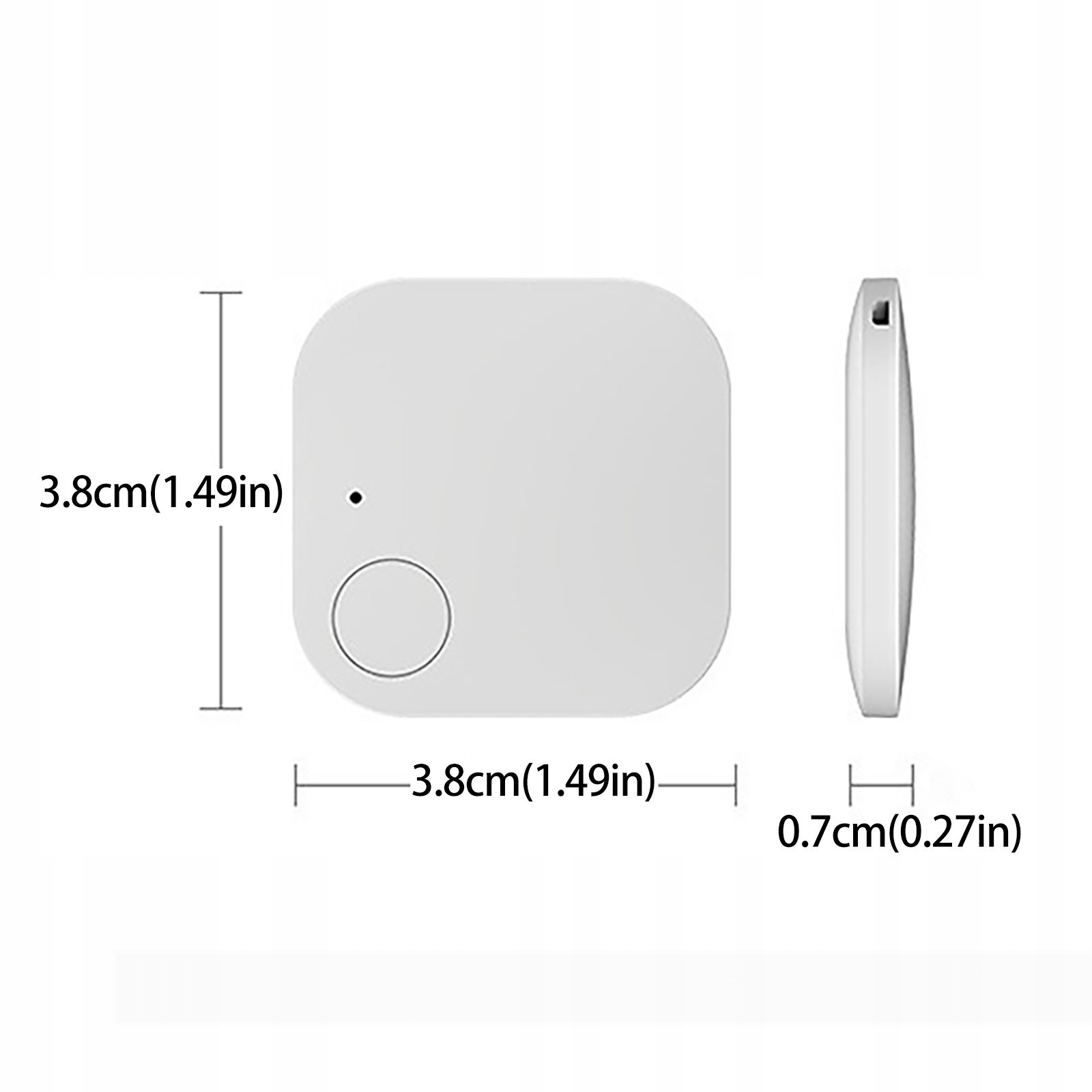 Lokalizator bluetooth kluczy dziecka przedmiotów telefon iphone biały - obrazek 6