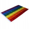 Flaga tęczowa tęcza peleryna lgbt rainbow pride tunel na kij duża 90x150cm - miniatura 4