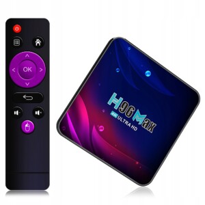 Smart box tv 4k h96 max android przystawka tv 16gb hdmi pilot usb