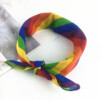 Opaska na rękę chusta na włosy bandana tęczowa lgbt tęcza pride rainbow - miniatura 3