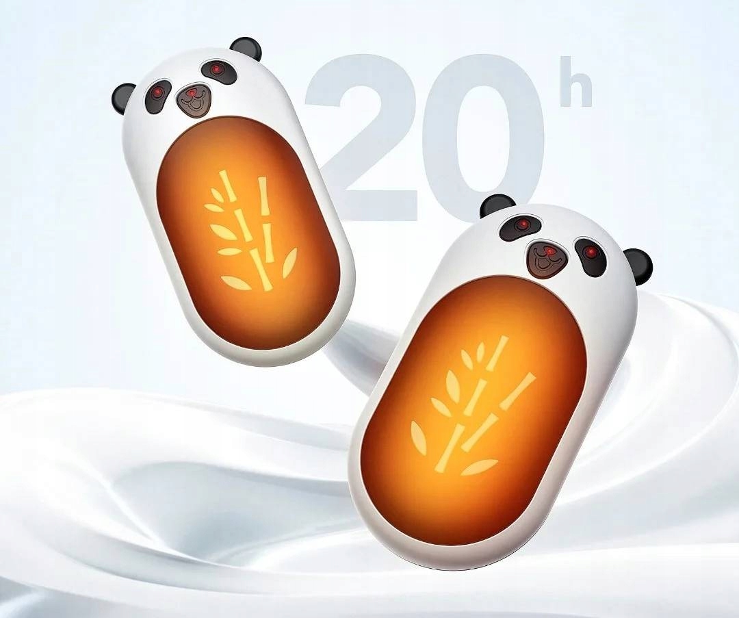 Elektryczne ogrzewacze do rąk x2 3000mah do 20 godzin ciepła usb powerbank - zdjęcie 6