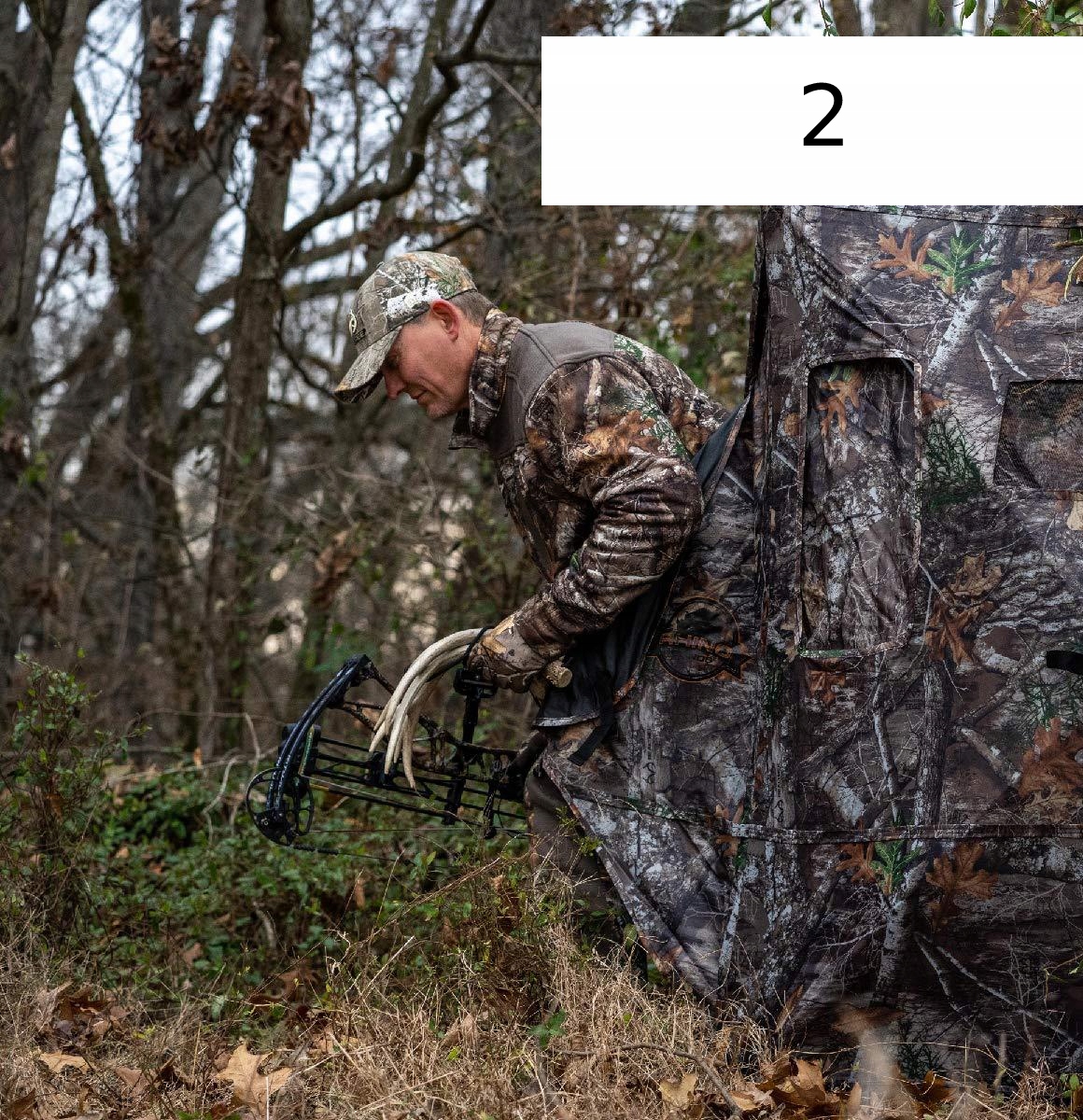 Rhino blind 150 namiot kamuflaż myśliwski 3os usa - obrazek 7