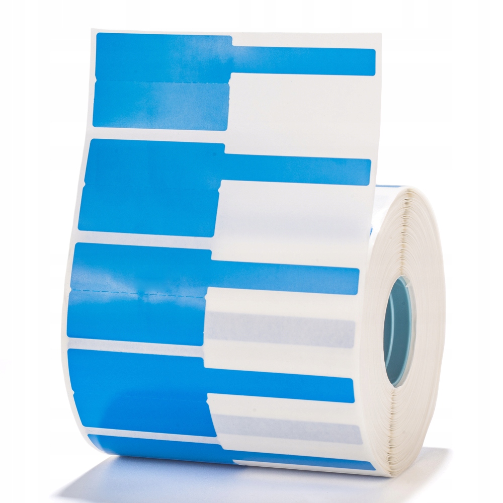 Niimbot etykiety naklejki 38*25+40mm 1000szt do drukarki k3/w kabli blue - zdjęcie 1